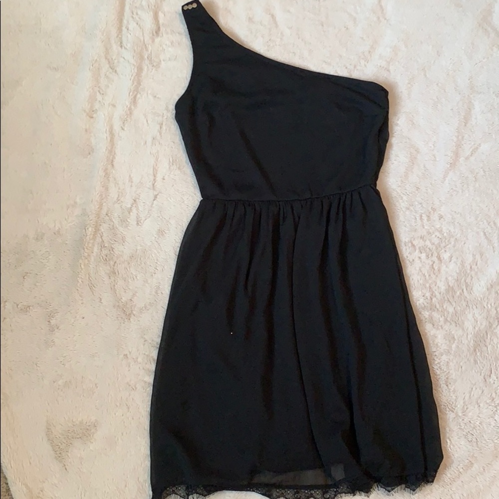 Xhilaration Black One Shoulder Dress